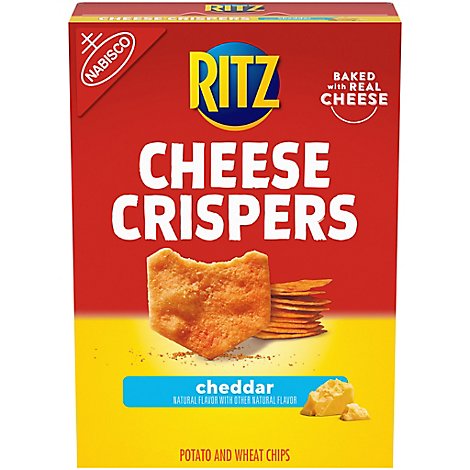 RITZ Cheese Crispers Chips Potato And Wheat Cheddar - 7 Oz
