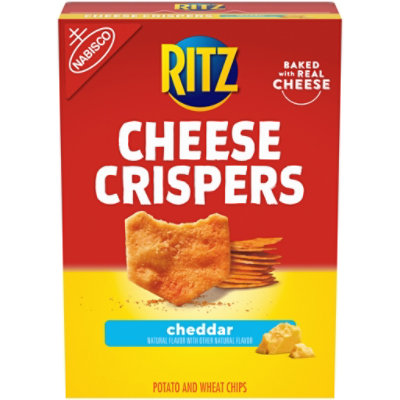 RITZ Cheese Crispers Chips Potato And Wheat Cheddar - 7 Oz