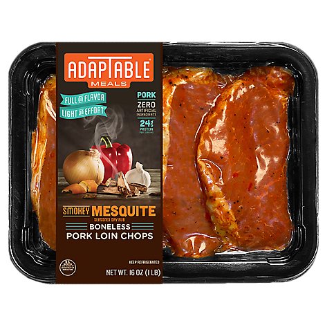 AdapTable Smokey Mesquite Pork Loin Chop - 1 Lb.