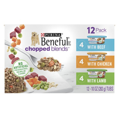 Beneful Chopped Blends Variety Pack Wet Dog Food - 12-10 Oz - Image 1