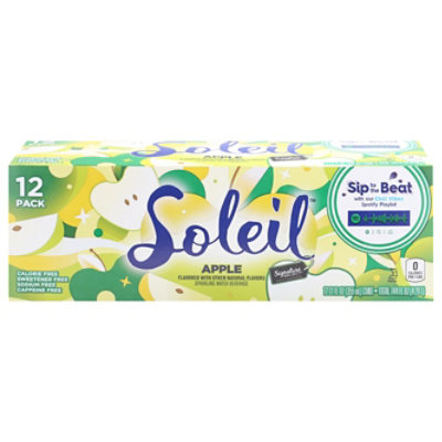 Signature Select Soleil Water Sparkling Apple - 12-12 Fl. Oz. - Image 3