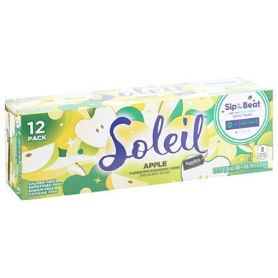 Signature Select Soleil Water Sparkling Apple - 12-12 Fl. Oz.