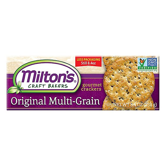 Milton's Craft Bakers Multi-Grain Gourmet Crackers - 8.4 Oz
