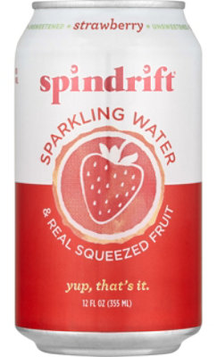 Spindrift Strawberry Sparkling Water - 8-12 Fl. Oz.