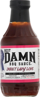 Best Damn Bbq Sauce Sweet Lady Love - 20 Oz - Image 2