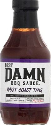 Best Damn Bbq Sauce West Coast Tang - 20 Oz - Image 2