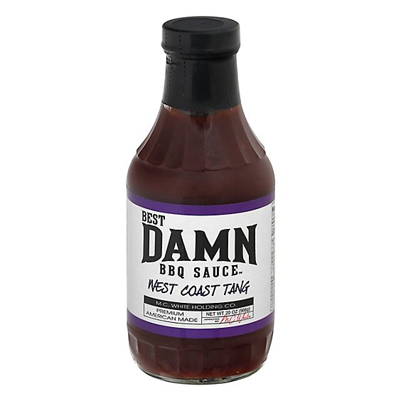 Best Damn Bbq Sauce West Coast Tang - 20 Oz