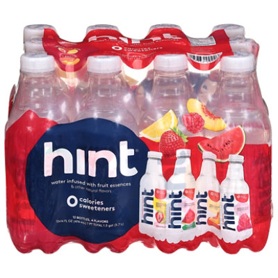 hint Water Infused With Watermelon Raspberry Lemon & Peach Variety Pack - 12-16 Fl. Oz. - Image 3