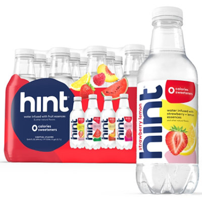 hint Water Infused With Watermelon Raspberry Lemon & Peach Variety Pack - 12-16 Fl. Oz. - Image 1