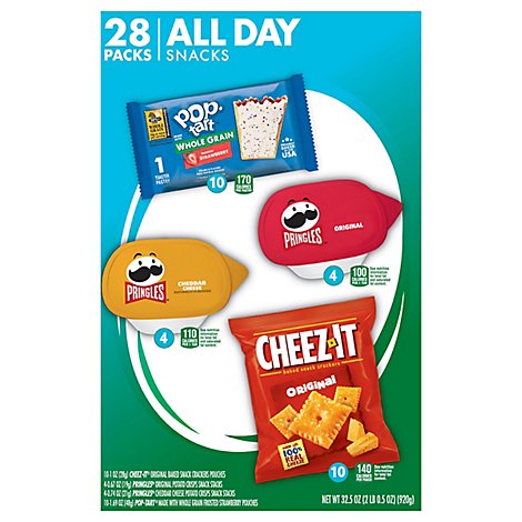Kelloggs All Day Snacks Lunch Snacks Variety Pack 28 Count - 32.5 Oz