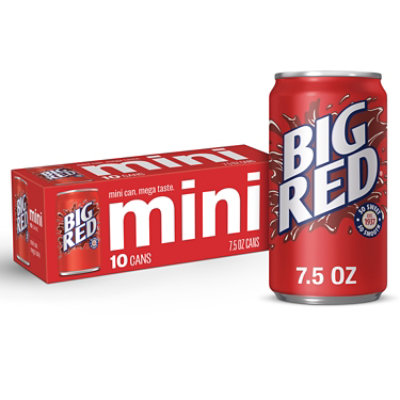Big Red Soda Mini Cans - 10-7.5 Fl. Oz. - Image 1