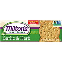 Milton's Craft Bakers Garlic & Herb Gourmet Crackers - 8.4 Oz - Image 2