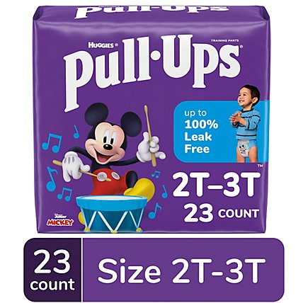 Pull-Ups Potty Training Underwear for Boys Size 4 2T 3T - 23 Count - Image 1