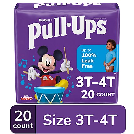 Pull-Ups Potty Training Underwear for Boys Size 5 3T 4T - 20 Count - Image 1