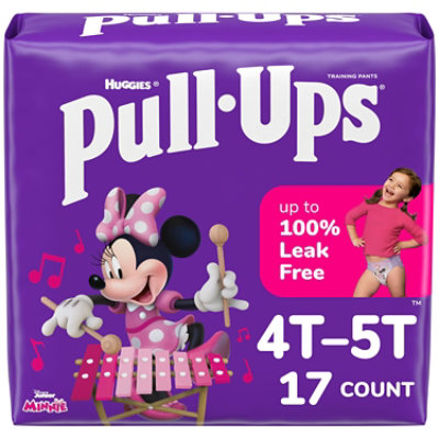 Pull-Ups Potty Training Underwear for Girls Size 4T to 5T - 17 Count - Image 1