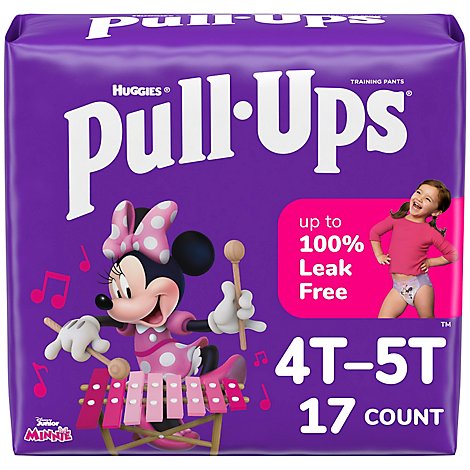 Pull-Ups Potty Training Underwear for Girls Size 6 4T 5T - 17 Count