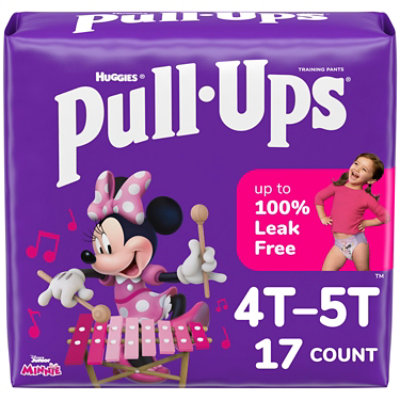 Pull-Ups Potty Training Pants For Girls Size 6 4T To 5T - 17 Count