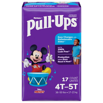 Pull-Ups Potty Training Underwear for Boys Size 4T to 5T - 17 Count - Image 1