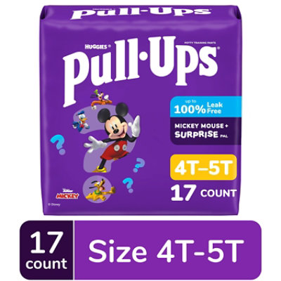 Pull-Ups Potty Training Underwear for Boys Size 6 4T 5T - 17 Count