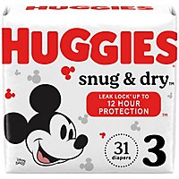 Huggies Snug and Dry Size 3 Baby Diapers - 31 Count - Image 1