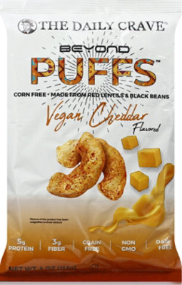 The Daily Crave Puff Vegan Cheddar - 4 Oz - Image 2