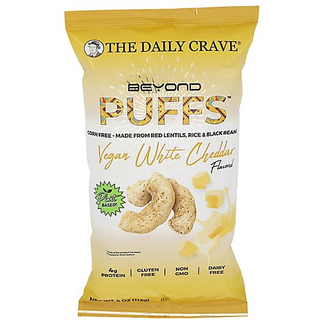 The Daily Crave Puff Vegan White Cheddar - 4 Oz