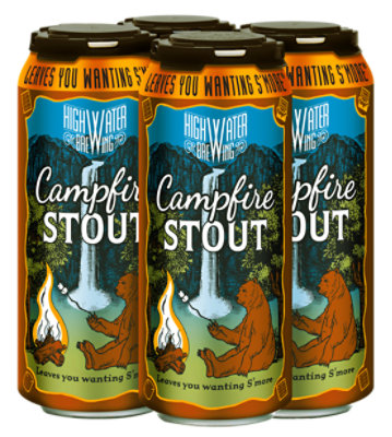 High Water Campfire Stout In Cans - 4-16 Fl. Oz.