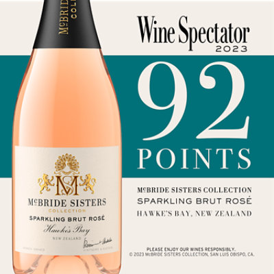 Mcbride Sisters Collection Brut New Zealand Rose Wine - 750 Ml - Image 5