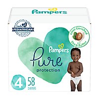 Pampers Pure Protection Diapers Size 4 - 58 Count - Image 2