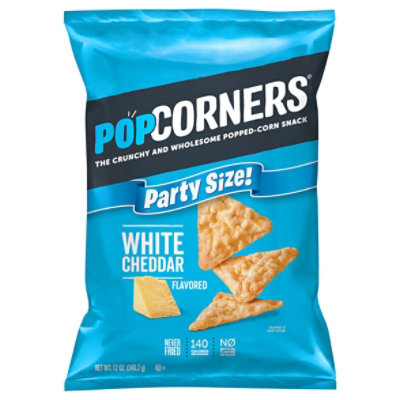 Popcorners Popped Corn Snack White Cheddar - 12 Oz.