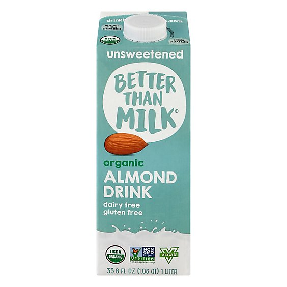 Better Than Milk Almond Milk Unswt Org - 33.8 Fl. Oz.