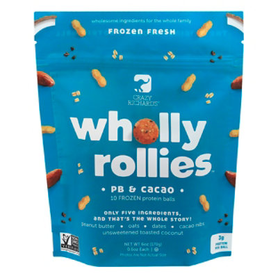 Crazy Richards Wholly Rollies Peanut Butter And Cacao - 6 Oz