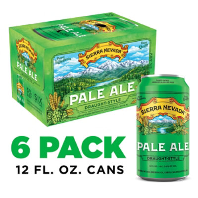 Sierra Nevada Draught-Style Pale Ale Craft Beer In Cans - 6-12 Oz - Image 1