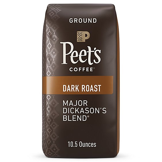Peet's Coffee Major Dickasons Blend Dark Roast Ground Coffee Bag - 10.5 Oz
