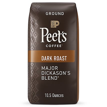 Peet's Coffee Major Dickasons Blend Dark Roast Ground Coffee Bag - 10.5 Oz - Image 1