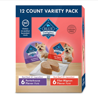 Blue Buffalo Divine Delights Filet Porterhouse Dog Food Vp - 12-3.5 Oz