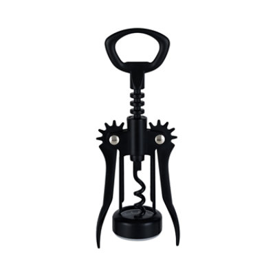 True Brands Soar Winged Corkscrew Matte Black - Each - Image 1