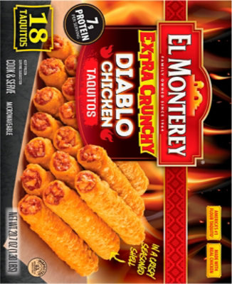 El Monterey Diablo Chicken Extra Crunchy Taquitos 18 Count - 20.7 Oz - Image 7