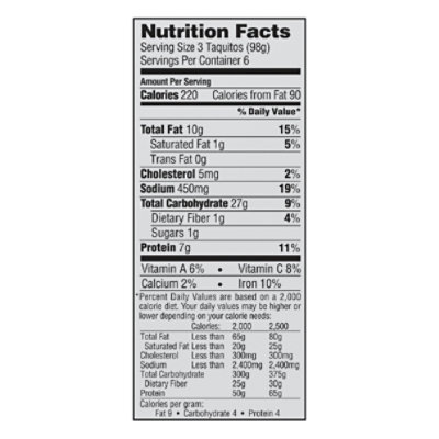 El Monterey Diablo Chicken Extra Crunchy Taquitos 18 Count - 20.7 Oz - Image 5