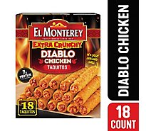 El Monterey Diablo Chicken Extra Crunchy Taquitos 18 Count - 20.7 Oz