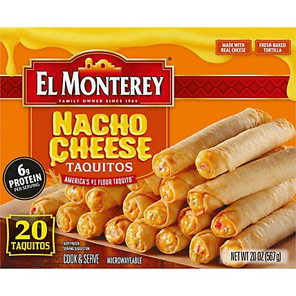 El Monterey Nacho Cheese Flour Taquitos 20 Count - 20 Oz - Image 2
