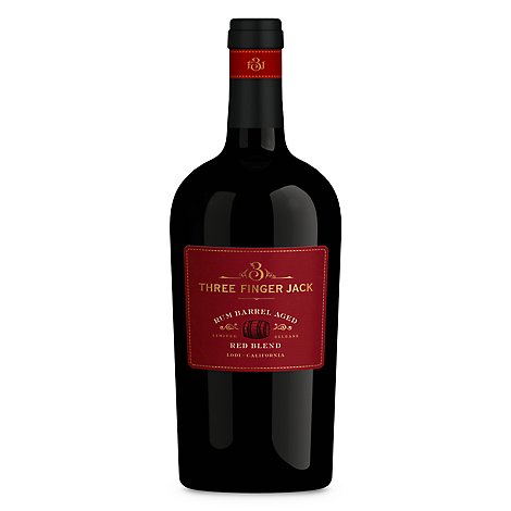 Three Finger Jack Rum Brl Red Wine - 750 Ml