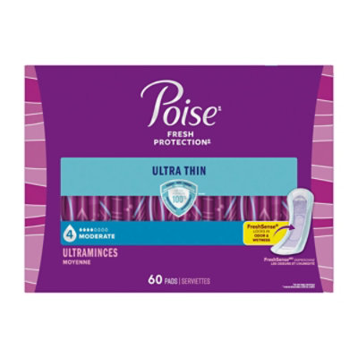 Poise Ultra Thin Incontinence Pads 4 Drop Absorbency Incontinence Pads - 60 Count - Image 7