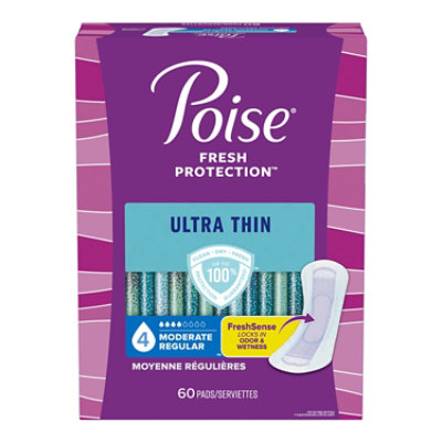 Poise Ultra Thin Incontinence Pads 4 Drop Absorbency Incontinence Pads - 60 Count - Image 7