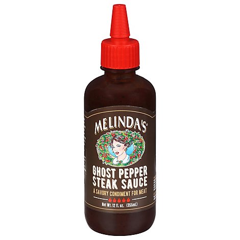 Melindas Steak Sauce Ghost Pepper - 12 Oz