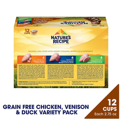 Natures Recipe Grain Free Dog Food Chicken Variety Pack - 12-2.75 Oz - Image 3