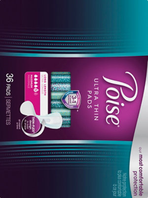 Poise Ultra Thin Incontinence Pads Maximum Absorbency - 36 Count - Image 4