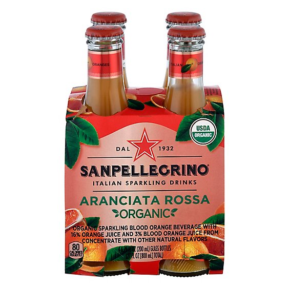 San Pellegrino Organic Aranciata Rossa - 4-200 Ml