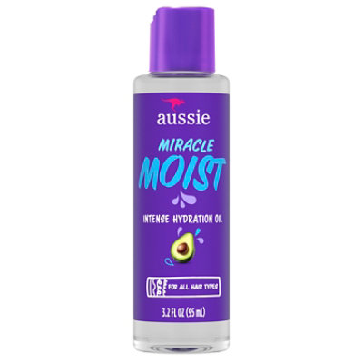 Aussie Miracle Moist Intense Hydration Oil With Jojoba Oil - 3.2 Fl. Oz.
