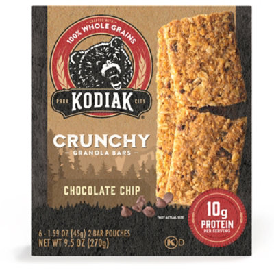 Kodiak Crunchy Chocolate Chip Granola Bars Box - 9.5 Oz - Image 3